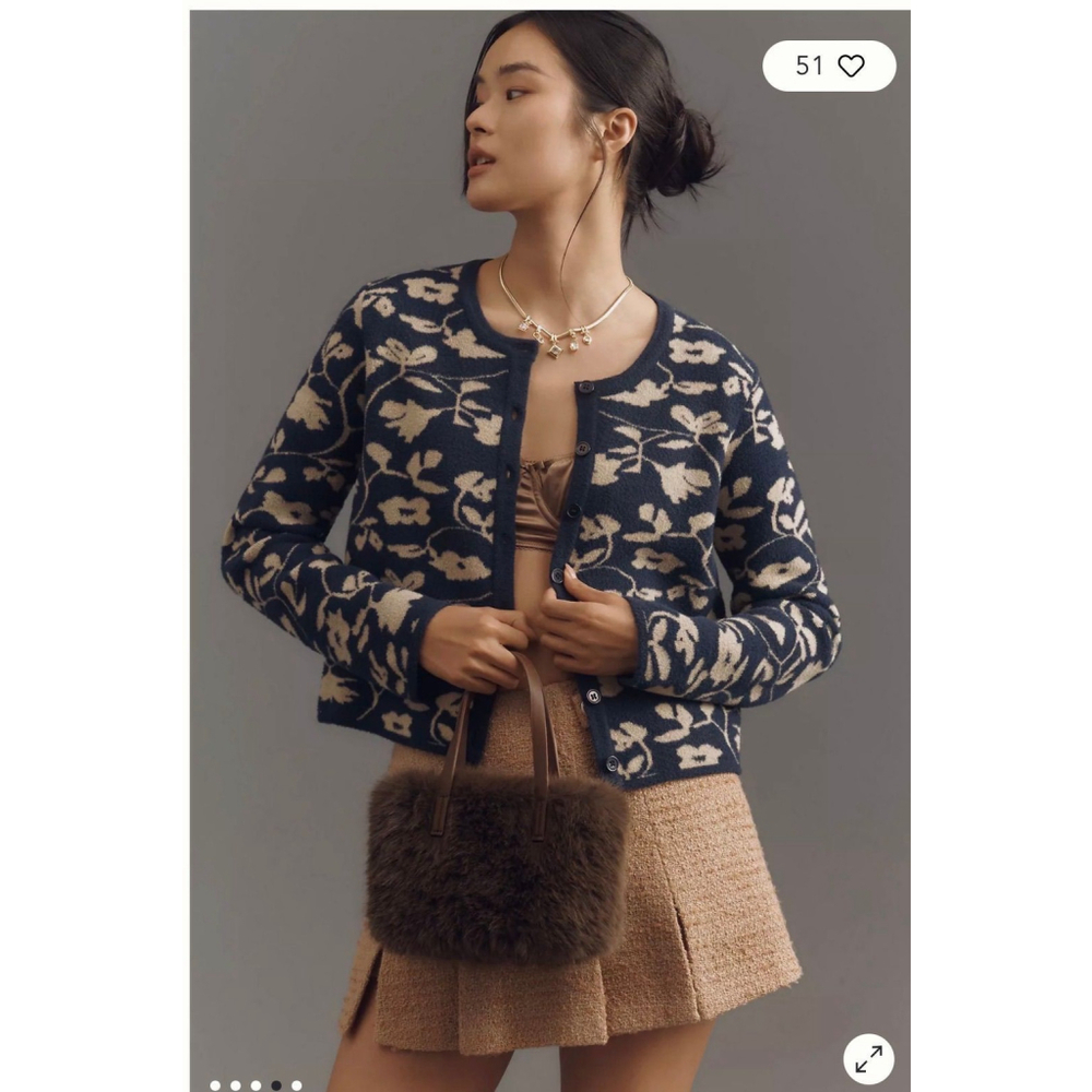 NVLT Floral Lady Coatigan $118 retail size small